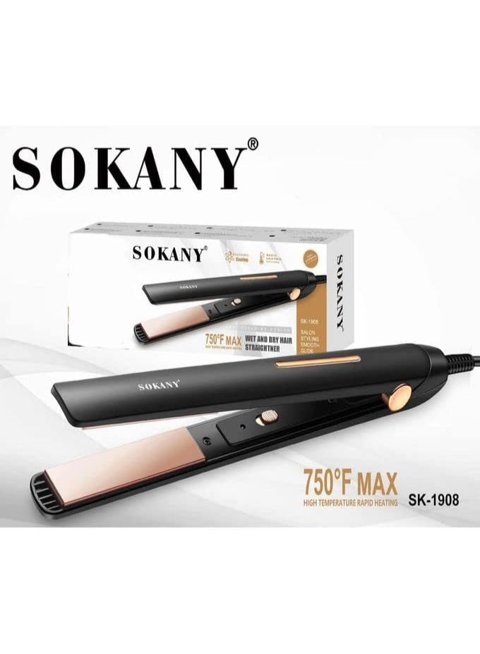 sokany SK-1908 professional hair straightener - Image 2